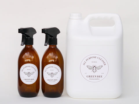 All Purpose Cleaner with 2 glass amber spray bottles